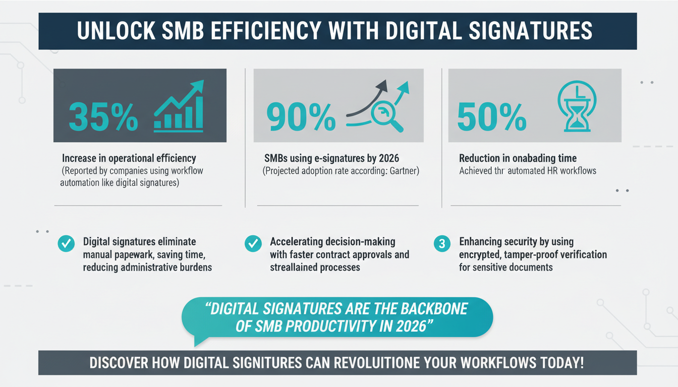 The Hidden Productivity Boosters of Digital Signatures: Unlocking Efficiency Across SMB Departments