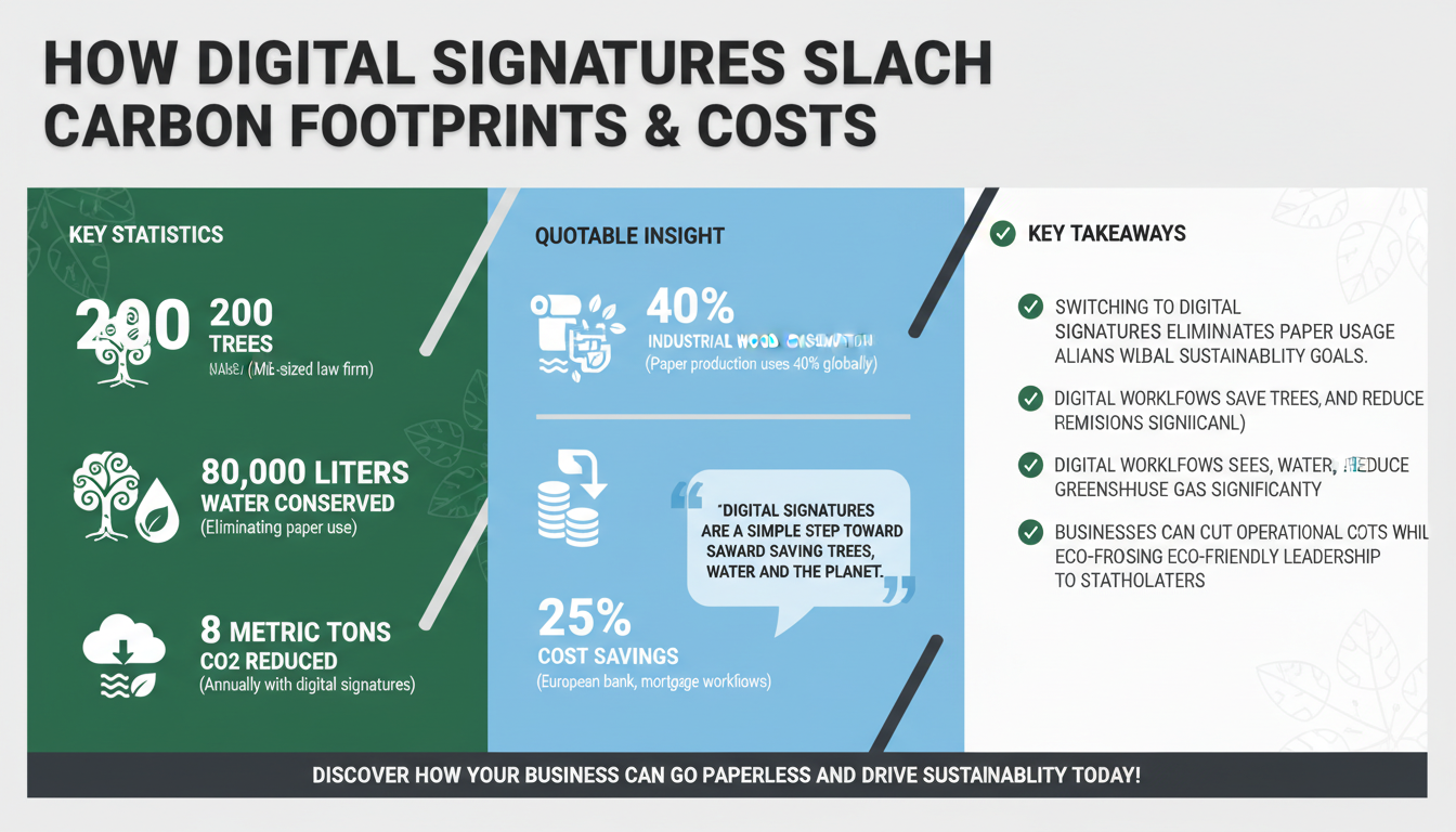 5 Ways Digital Signatures Reduce Carbon Footprints and Promote Sustainability in Business Operations
