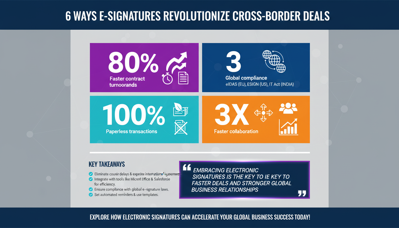 6 Ways Electronic Signatures Simplify Cross-Border Business Transactions While Ensuring Compliance