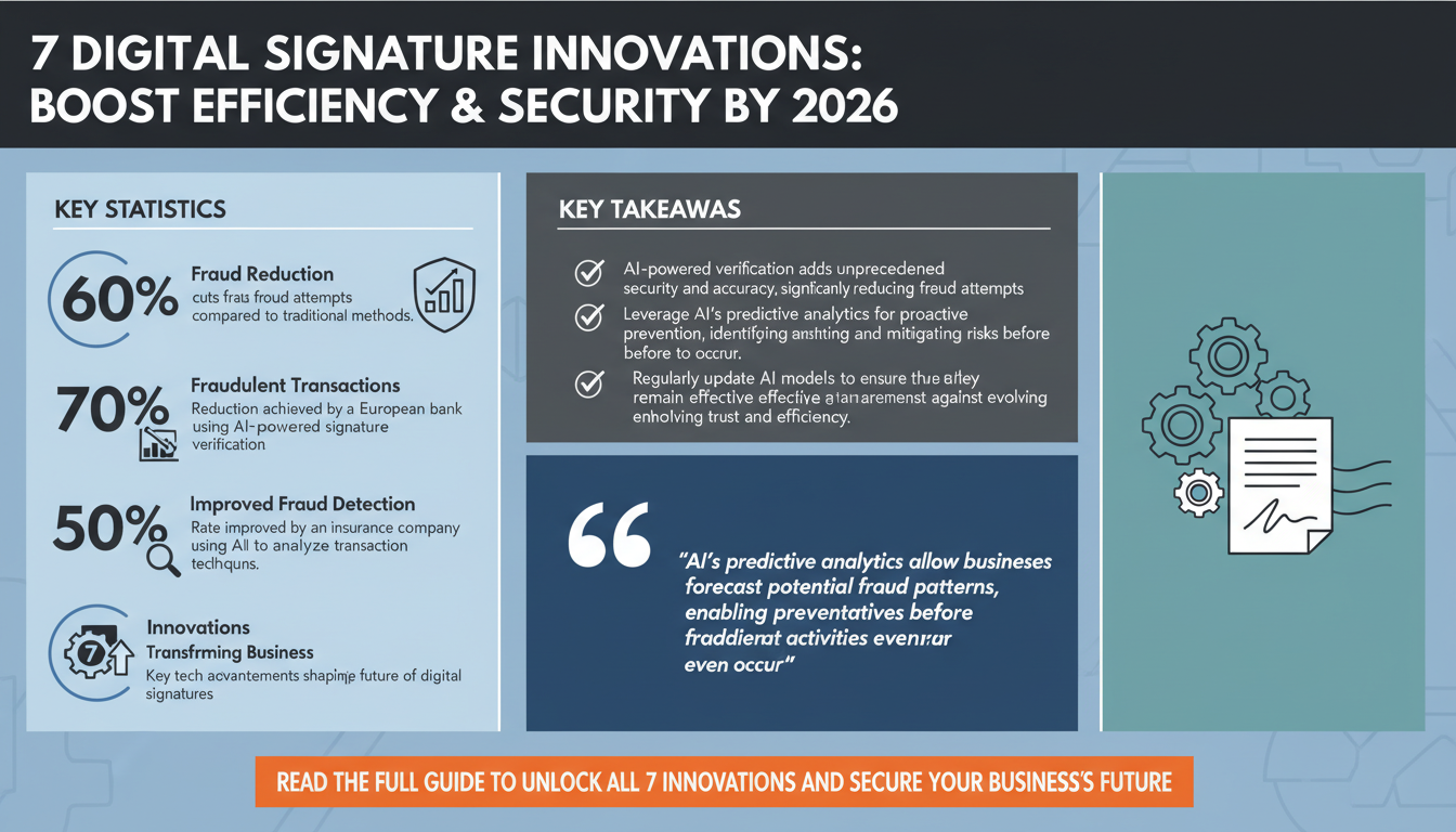7 Innovations in Digital Signature Technology Enhancing Business Efficiency in 2026