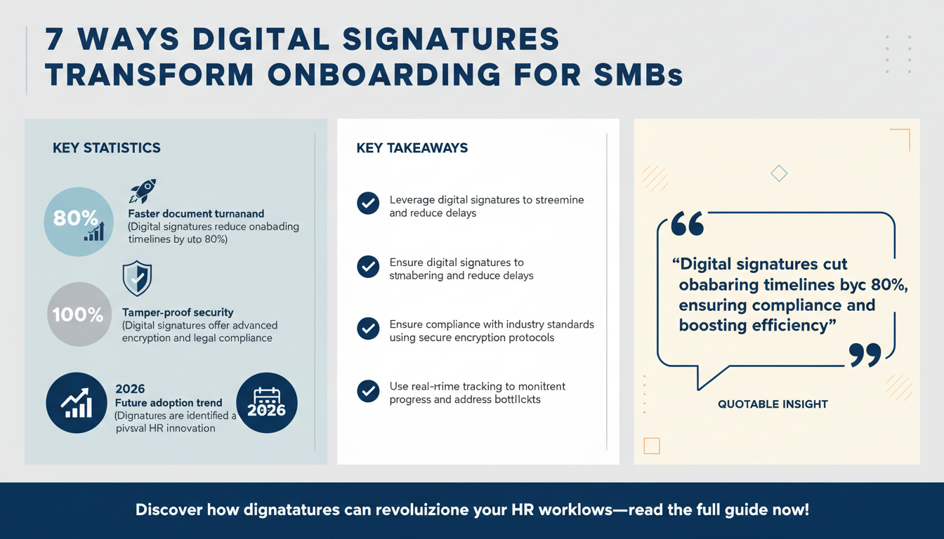 7 Ways Digital Signatures Enhance Employee Onboarding Workflows: A Guide for HR Teams in SMBs