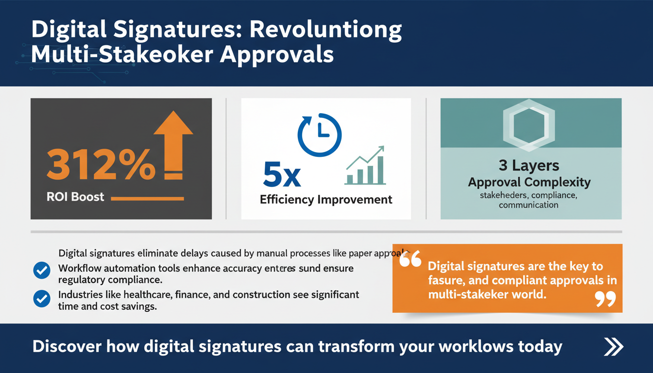How Digital Signatures Are Driving Faster Approvals in Multi-Stakeholder Workflows