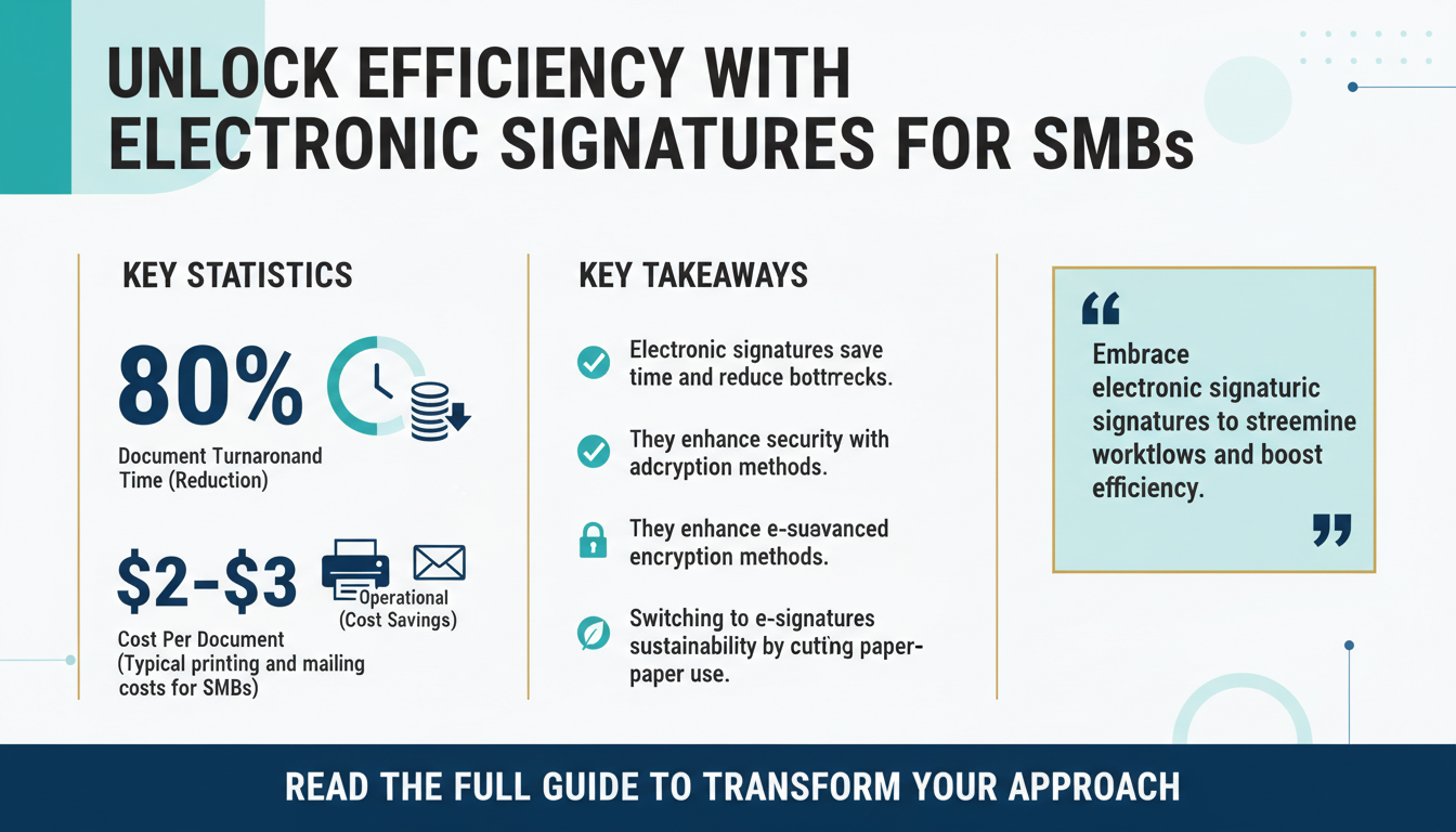 The Beginner’s Guide to Secure and Legally Binding Electronic Signatures for SMBs