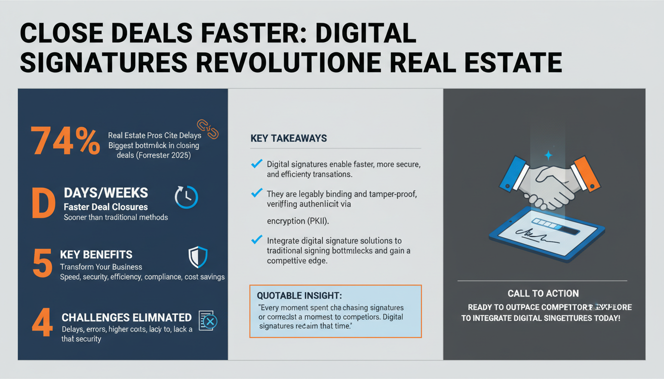 How Real Estate Agencies Can Close Deals Faster with Digital Signatures