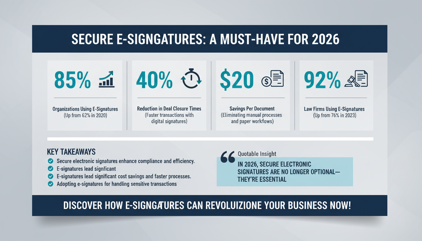 Why Secure Electronic Signatures Are Critical for Legal, Real Estate, and Financial Transactions