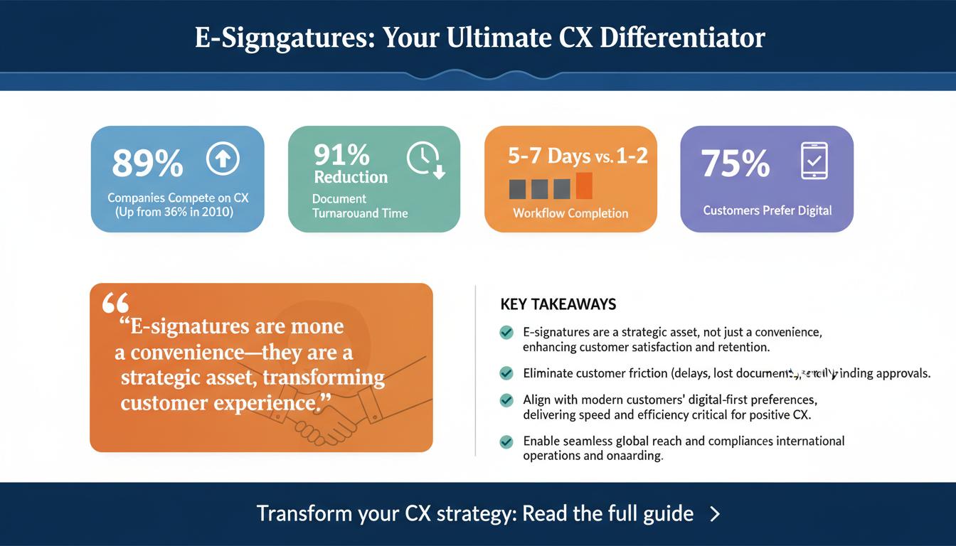 How to Enhance Customer Experience with Seamless E-Signature Workflows: A Guide for SMBs and Enterprises