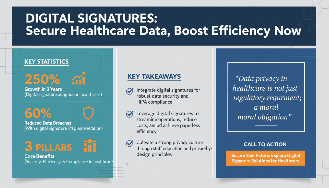 How Digital Signatures Enhance Data Privacy and Security in the Healthcare Sector