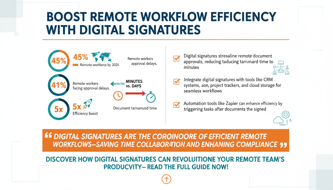How Digital Signatures Enhance Workflow Efficiency for Remote Teams: A Guide for SMBs and Enterprises