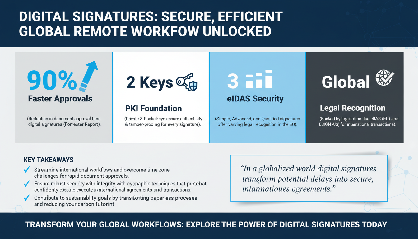 How Digital Signatures Ensure Secure and Efficient Remote Workflows for International Teams