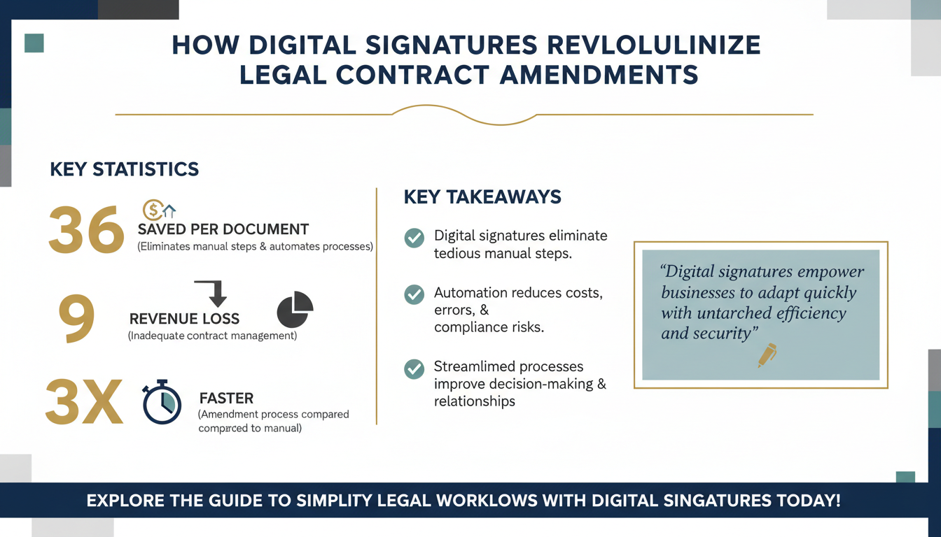 How Digital Signatures Simplify Legal Contract Amendments: A Guide for Legal Teams and SMBs
