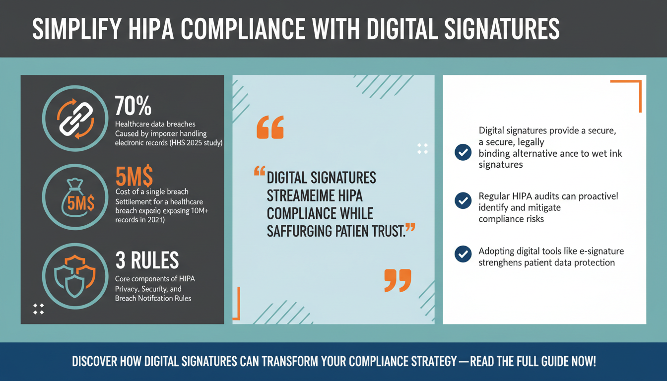 How Digital Signatures Support HIPAA Compliance: A Guide for Healthcare Providers