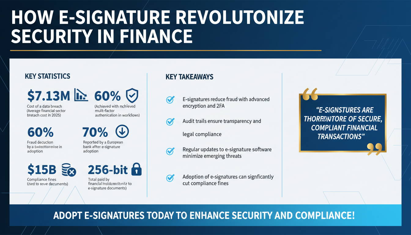 How E-Signatures Improve Security and Compliance in Financial Transactions