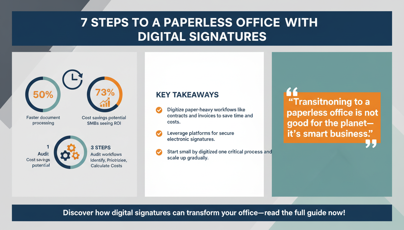 How to Build a Paperless Office: 7 Strategies SMBs Can Implement with Digital Signatures