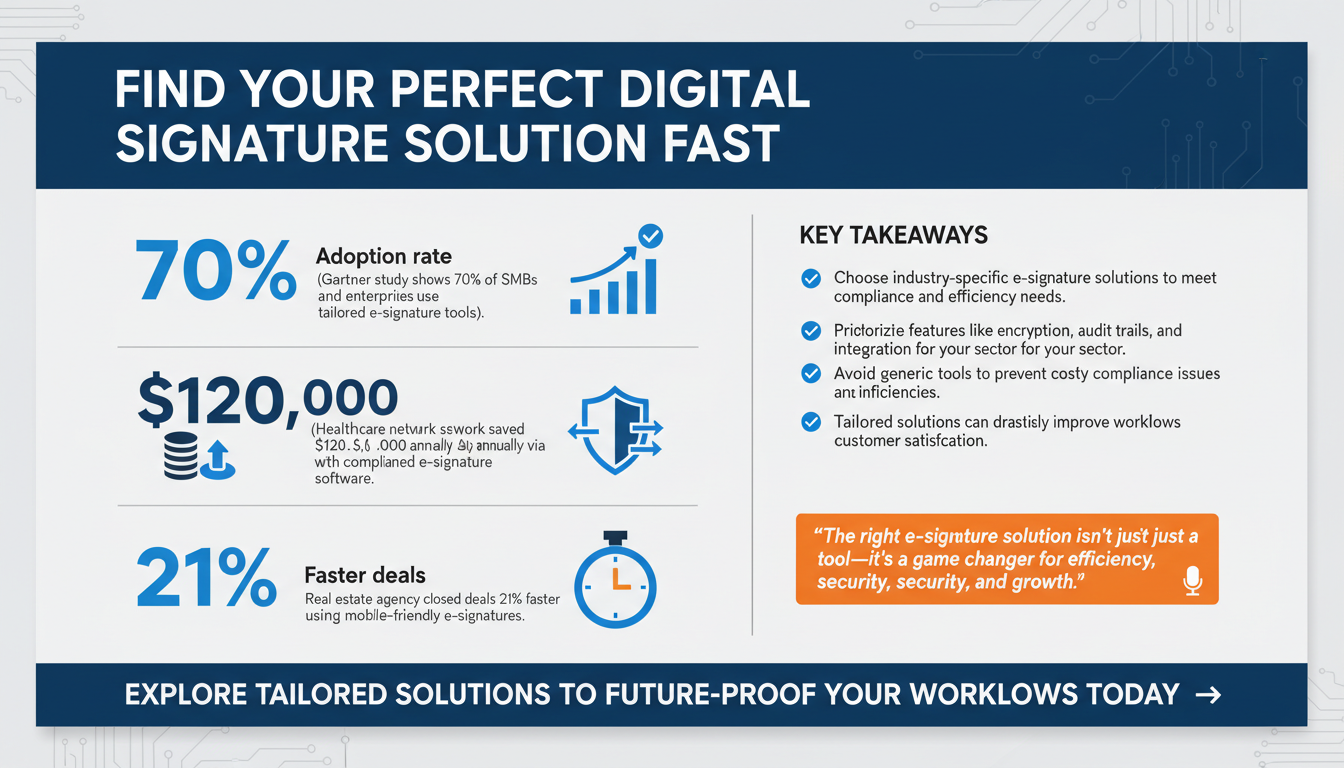 How to Choose the Best Digital Signature Solution for Your Industry: A Tailored Guide for SMBs and Enterprises