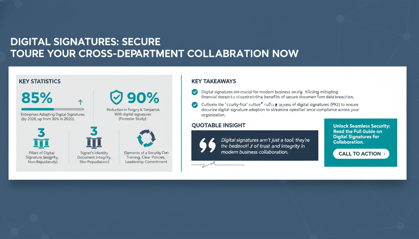 How To Ensure Secure Cross-Department Document Collaboration with Digital Signatures