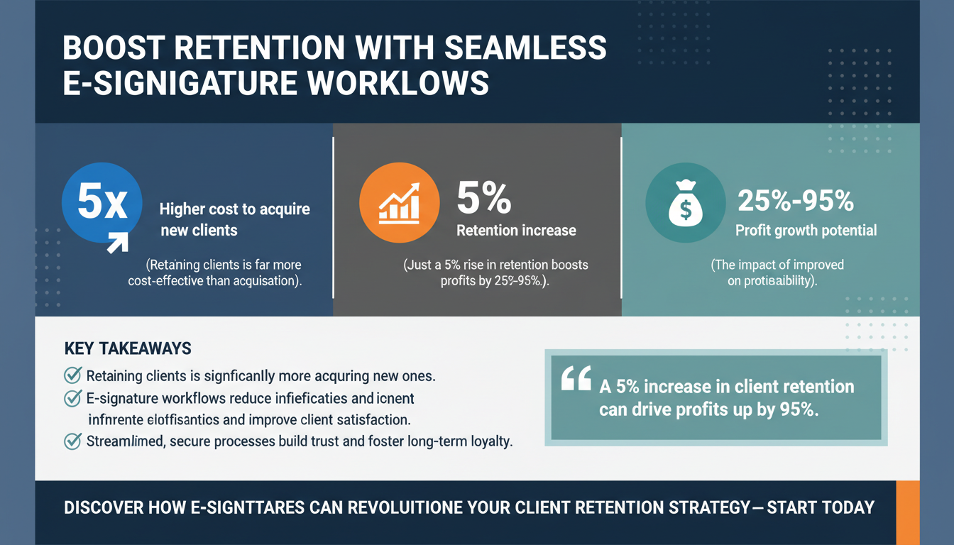 How to Improve Client Retention with Secure and Seamless E-Signature Workflows