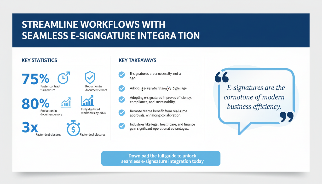How to Seamlessly Integrate E-Signatures into Your Existing Software Stack: A Guide for SMBs and Enterprises
