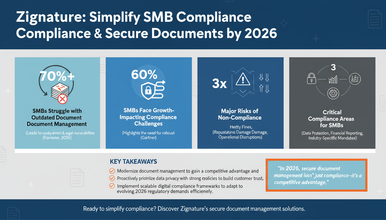 How Zignature Can Simplify Legal Compliance for SMBs with Secure Document Management in 2026