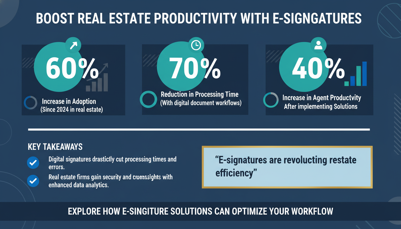 How Zignature's E-Signature Solutions Drive Productivity in the Real Estate Industry