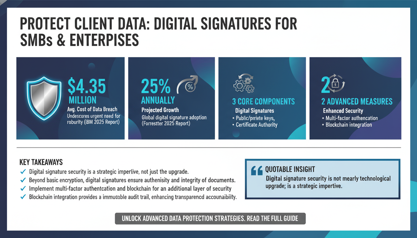 How to Safeguard Confidential Client Data with Digital Signatures: A Comprehensive Guide for SMBs and Enterprises