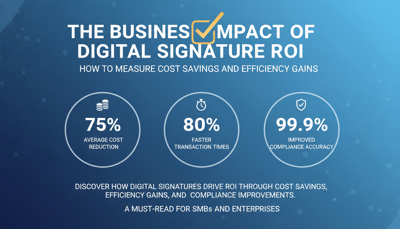 The Business Impact of Digital Signature ROI: How to Measure Cost Savings and Efficiency Gains
