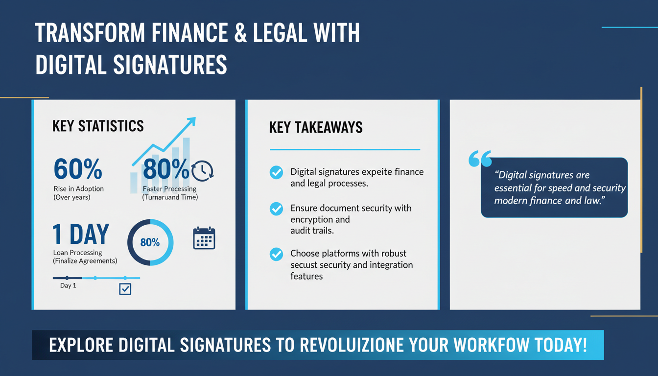 The Essential Guide to Digital Signatures for Finance and Legal Professionals: Enhancing Security and Efficiency