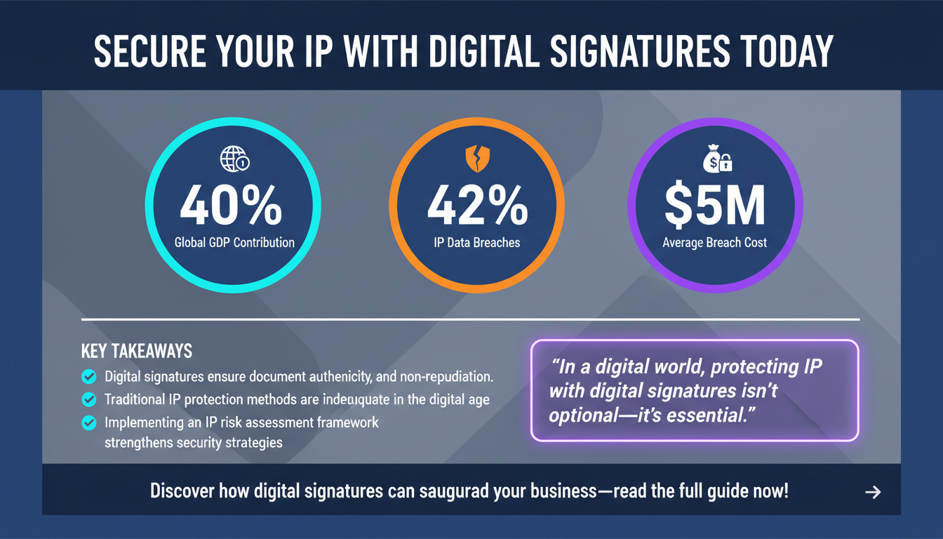 The Role of Digital Signatures in Protecting Intellectual Property: A Guide for SMBs and Enterprises