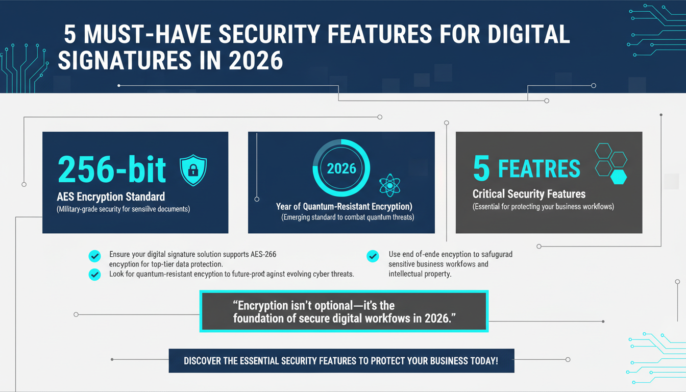 The Top 5 Security Features Every Digital Signature Solution Needs to Protect Your Business in 2026