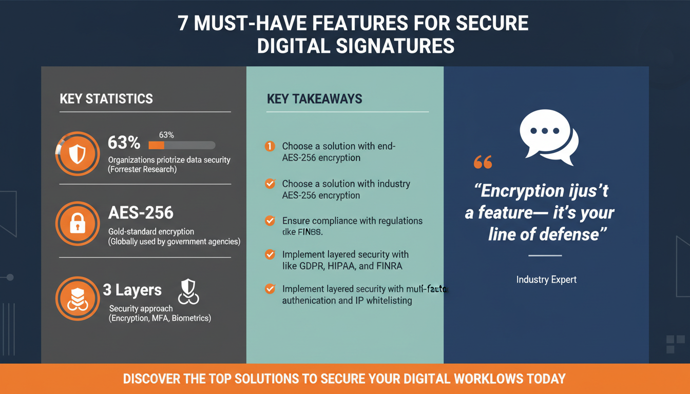 The Top 7 Features to Look for in a Digital Signature Solution for Regulated Industries