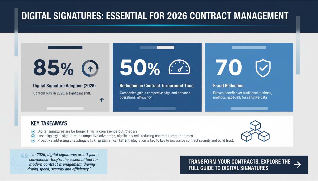 Why Digital Signatures are Essential for Modern Contract Management in 2026: A Guide for SMBs and Enterprises
